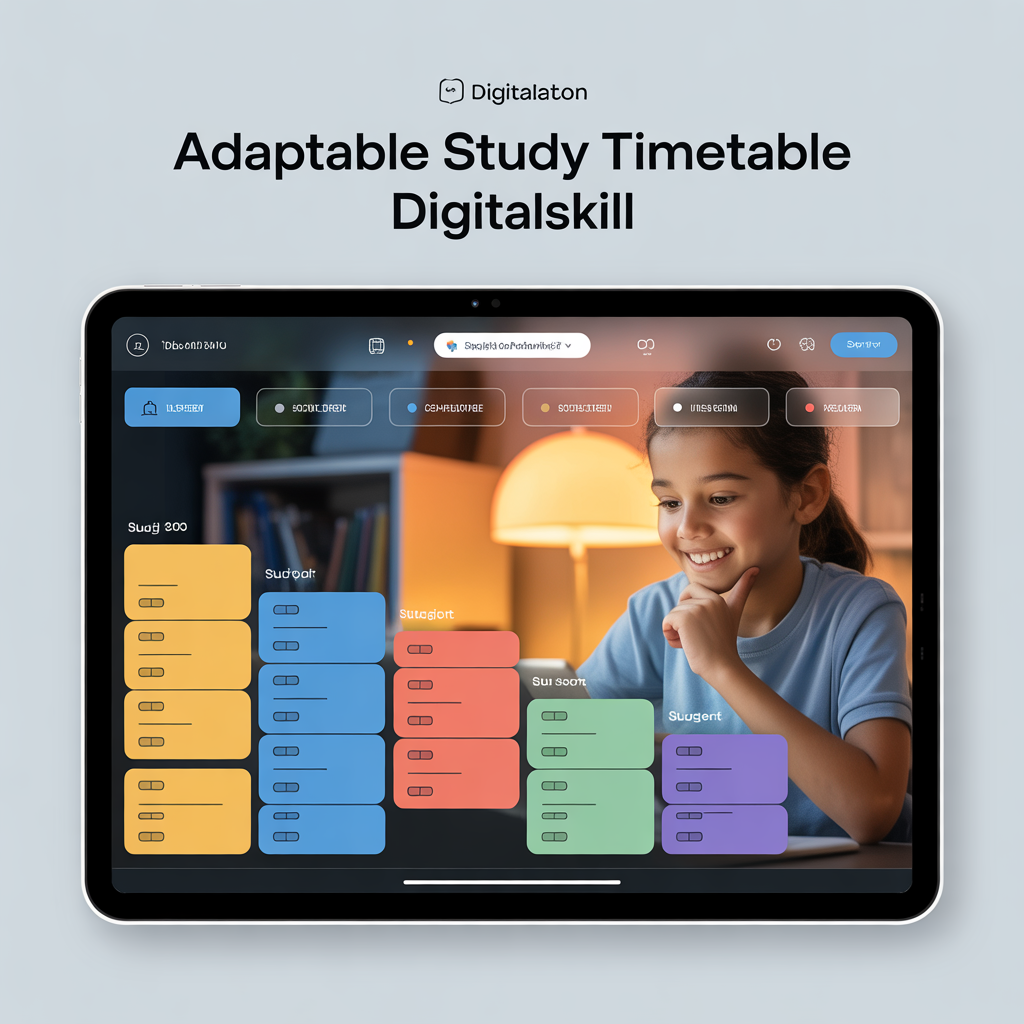 Adaptable Study Timetable


